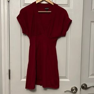 Deep red fall/winter dress
